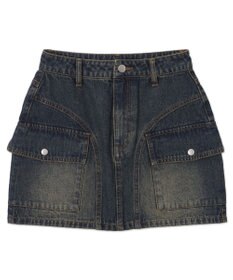 WEGO ヴィンテージウォッシュカーゴミニスカート