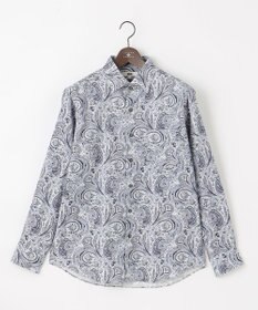 JOSEPH ABBOUD 【LIBERTY・綿100％】リバティペイズリープリントコーデュロイ シャツ