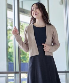 Tiaclasse 【洗える】チェックコンビエンパイアワンピース