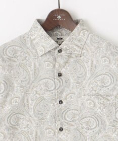 JOSEPH ABBOUD 【LIBERTY・綿100％】リバティペイズリープリントコーデュロイ シャツ