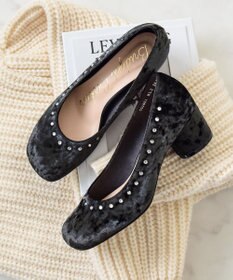 Bridget Birkin 【Bridget Birkin】トップラインビジューオブリークパンプス