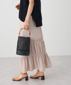 CRAFT STANDARD BOUTIQUE シャーリングティアードIラインスカート