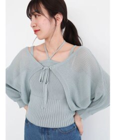 Green Parks ・swing by SET2点ニットボレロ&ニットキャミ