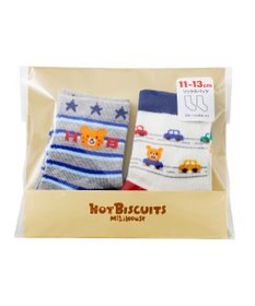 MIKI HOUSE HOT BISCUITS 【9-19cm / 靴下2足セット】 クルー丈 ソックスパック2足セット