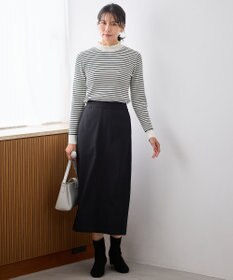 ANY L 【手洗い可/ウエストゴム】裏起毛ハイストレッチタイトスカート