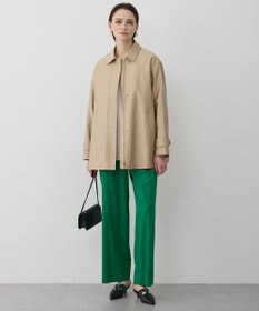 ICB L 【配色襟取り外し可能】ライトモールスキン キルトライナー付きバーンジャケット