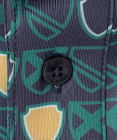 23区GOLF 【MEN】【吸水速乾/UVカット】エンブレム柄ポロシャツ