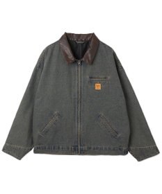 WEGO 【ユニセックス着用ITEM/MLサイズ展開】ワーカーズデニムZIPジャケット