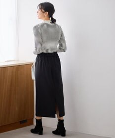 ANY L 【手洗い可/ウエストゴム】裏起毛ハイストレッチタイトスカート