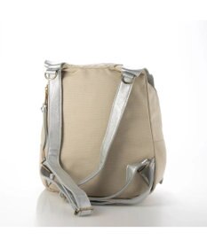 UNBILLION perche / 牛革かぶせキャンバスリュックサック