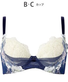 WACOAL ブラジャー 【リボンブラ 脇すっきり】 脇高設計 着やせシルエット 動いても谷間キープ Gカップまで対応 大きいサイズ レディース BXB443 /ワコール