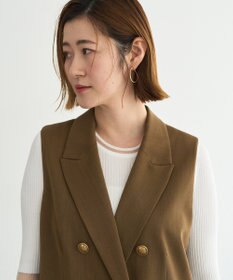 YECCA VECCA ドライタッチ金釦テーラードジレ