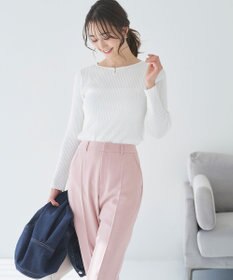 ANY SIS 【洗える】パール調ポイント ニット