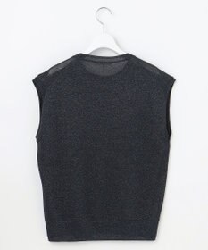 自由区 S 【カタログ掲載】カラーミックスラメスリーブレス ニット