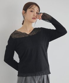 earth music&ecology 【吸湿発熱】【2WAY】あったかフェミニンインナー（２ｗａｙネック）