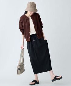 ANY シアーワッフルカーディガン