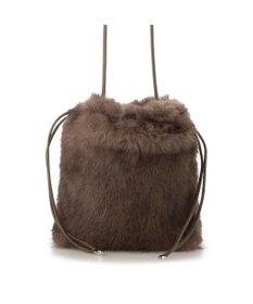 UNBILLION カシュカシュ cachecache / エコファーシンプル巾着ショルダーバッグ