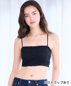 BRADELIS New York 【BRADELIS Me / ノンワイヤー】レーシィチューブトップブラ ストラップ取り外し可能 2way 補正ブラジャー