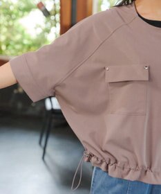 Tiaclasse ポケット付きドロストブルゾン