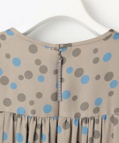 自由区 L マルチポルカドットプリント ワンピース