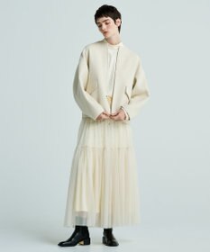 uncrave 【撥水・UVカット】ナイロンタスラン ティアードスカート（uncrave WHITE）