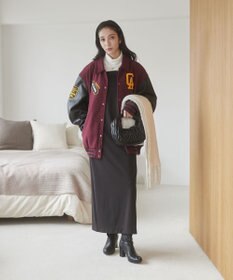 WEGO 【ユニセックス着用ITEM/SMLサイズ展開】メルトンワッペンスタジャン