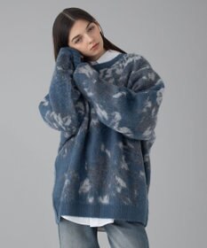 WEGO 【ユニセックス着用ITEM/MLサイズ展開】ファジーパターンプルオーバー