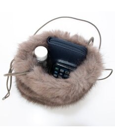 UNBILLION カシュカシュ cachecache / エコファーシンプル巾着ショルダーバッグ