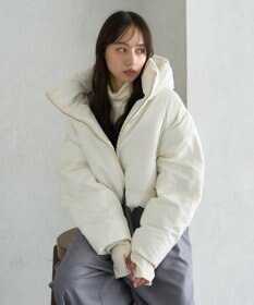 earth music&ecology 2wayパファー ショートブルゾン