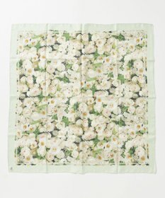 自由区 【カトリエムブーケ】La boroderie de Laurent ブーケモチーフシルクスカーフ