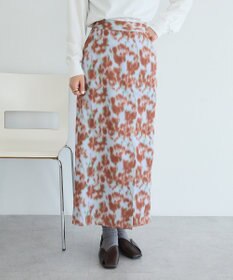 CRAFT STANDARD BOUTIQUE フラワープリントスリットロングスカート