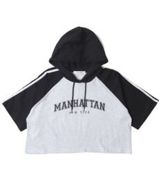 WEGO フーデッドラグランT