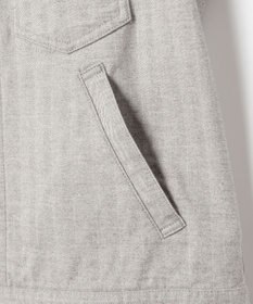 JOSEPH ABBOUD 【イタリア素材/ストレッチ】ヘリンボンモールスキンワーク ジャケット