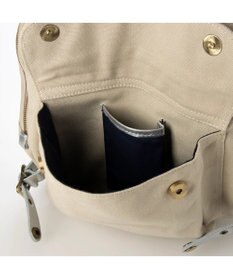 UNBILLION perche / 牛革かぶせキャンバスリュックサック