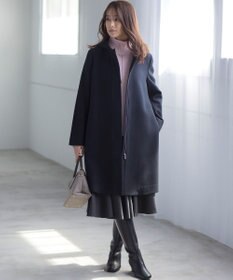 組曲 【WEB限定】ウールモッサ フーデットロングコート