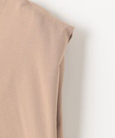 自由区 【洗える・XSサイズあり】クレープストレッチノースリーブ ニット