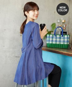 Tiaclasse L 【小倉優子さん着用・選べる袖TYPE・洗える】バックフレアチュニック