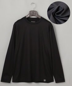 GOTAIRIKU 【綿100％】カバーネック ドレスTシャツ_ロング ブラック系