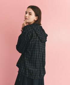 GRACE CONTINENTAL ラメチェックフーディー