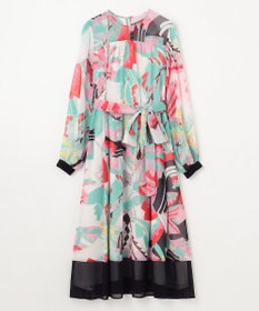 GRACE CONTINENTAL アールデコリゾートプリントワンピース