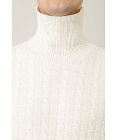 DAKS ケーブルガータータートルネックセーター