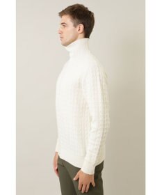 DAKS ケーブルガータータートルネックセーター