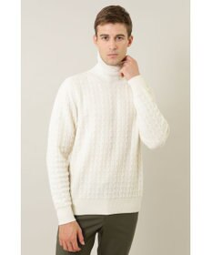 DAKS ケーブルガータータートルネックセーター