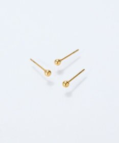 Phoebe 【金属アレルギー対応】3setメタルピアス　ゴールド/サージカルステンレス