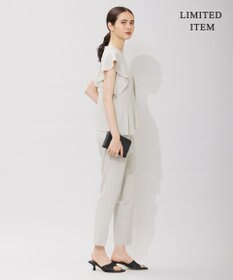 ICB 【WEB限定・洗える】BackSatinGeorgette ドロストパンツ