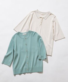 ANY SIS 【アイスタッチ】ハーフスリーブ カーディガン
