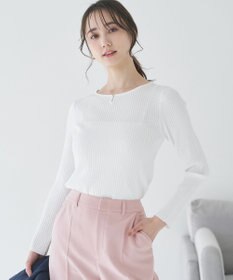 ANY SIS 【洗える】パール調ポイント ニット