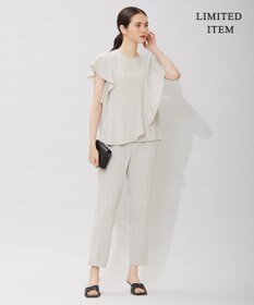 ICB 【WEB限定・洗える】BackSatinGeorgette ドロストパンツ