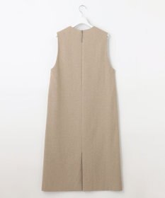 自由区 【XSサイズ～/洗える】ライトブッチャーVネック ジャンパースカート