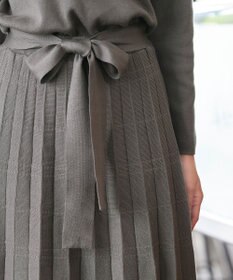 Tiaclasse L 【洗える】1枚で着映えするチェック柄編みニットワンピース